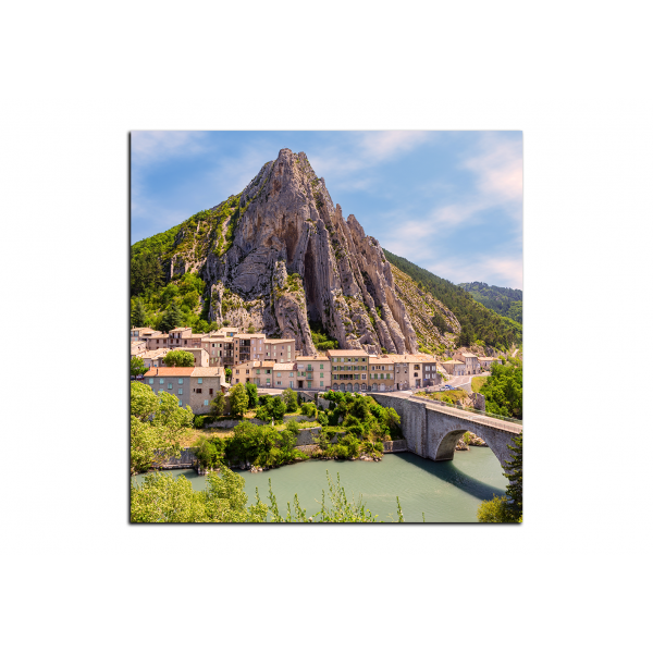 Obraz na plátně - Sisteron v Provence - čtverec